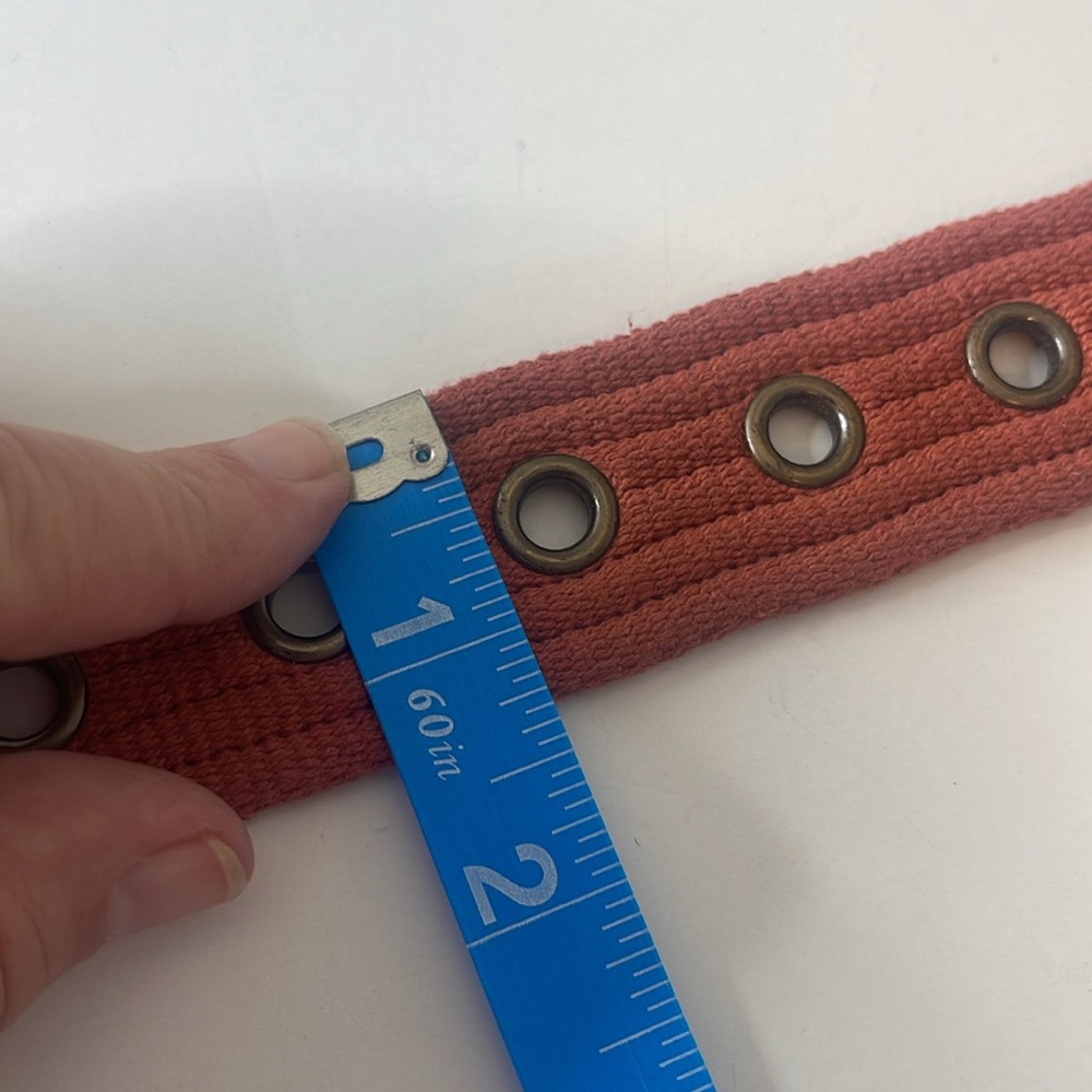 Free People Avril Grommet Belt Cinnamon / Rust Small / Medium - Picture 12 of 12